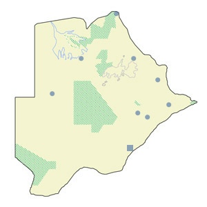 Botswana Map Botswana Map