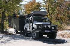 Landrover Defender Td5 with trailer